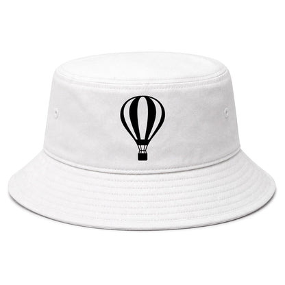 White Hot Air Balloon Golf Bucket Hat