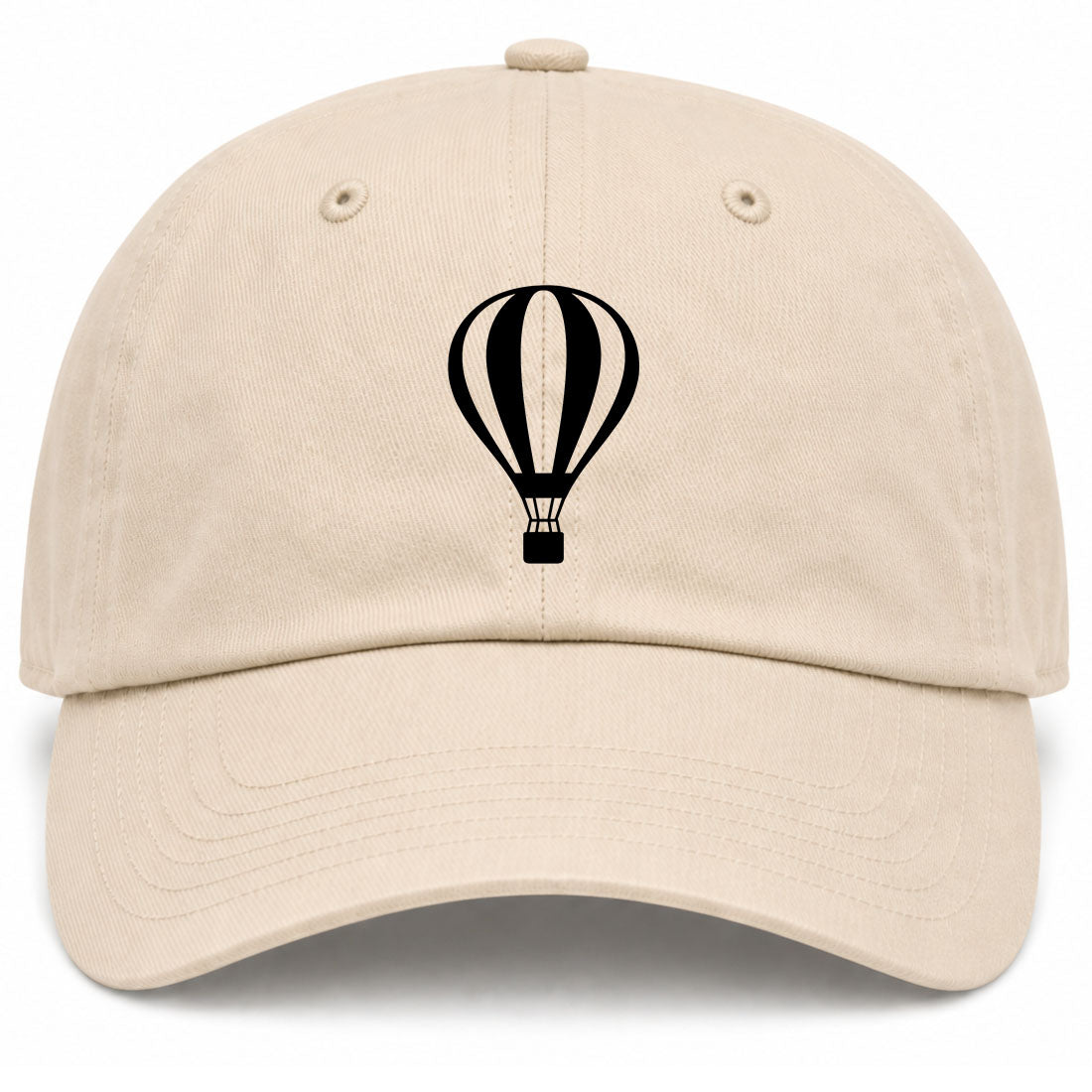 Beige Hot Air Balloon Golf Dad Hat