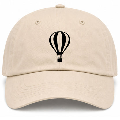 Beige Hot Air Balloon Golf Dad Hat