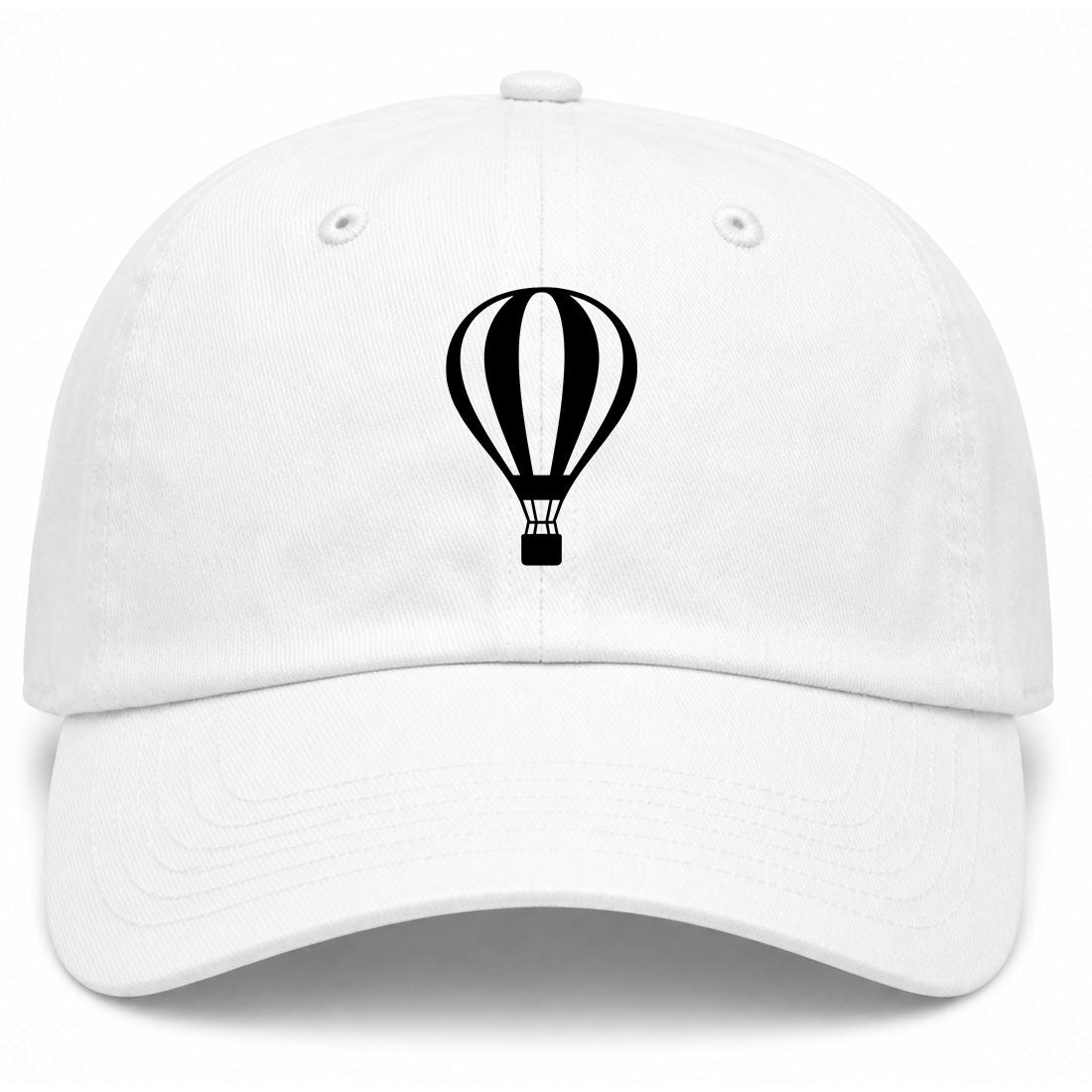 White Hot Air Balloon Golf Dad Hat