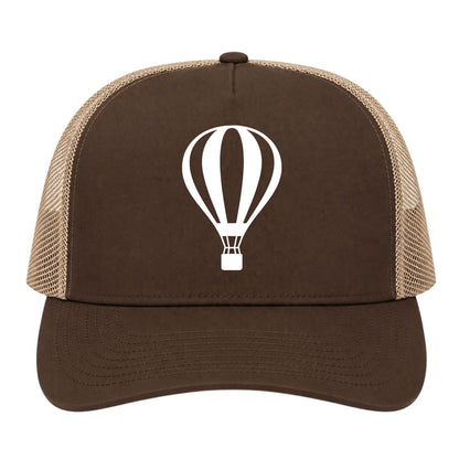 Brown Hot Air Balloon Golf Trucker Hat