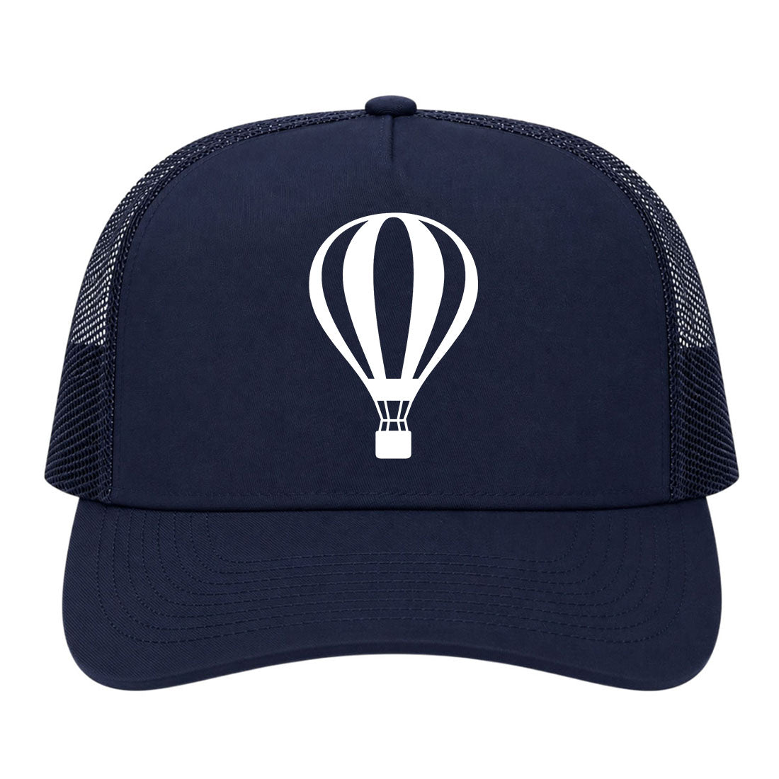 Navy Blue Hot Air Balloon Golf Trucker Hat