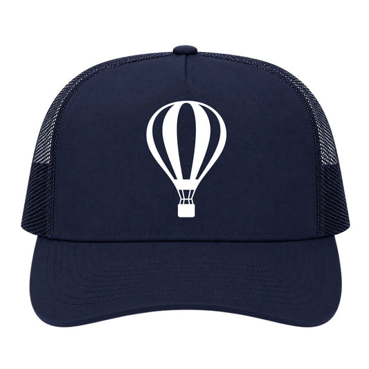 Navy Blue Hot Air Balloon Golf Trucker Hat