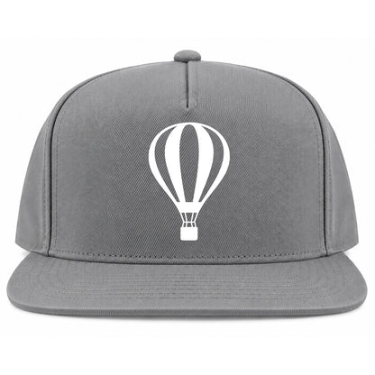 Grey Hot Air Balloon Golf Snapback Hat