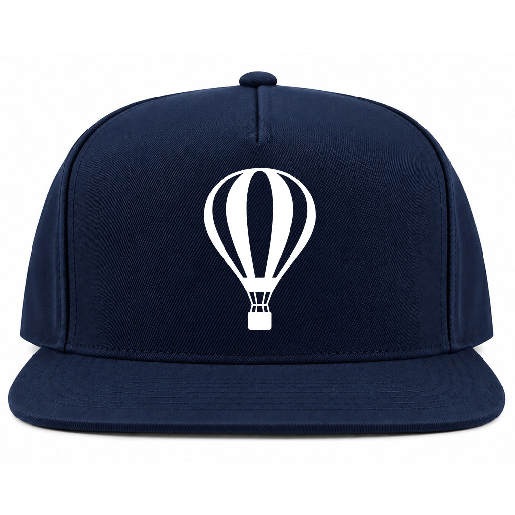 Navy Blue Hot Air Balloon Golf Snapback Hat