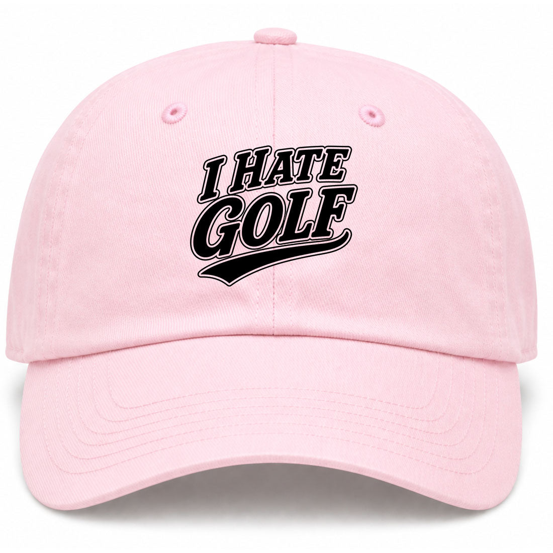 Pink I Hate Golf Dad Hat