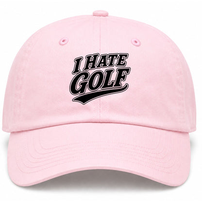 Pink I Hate Golf Dad Hat