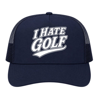 Navy Blue I Hate Golf Trucker Hat