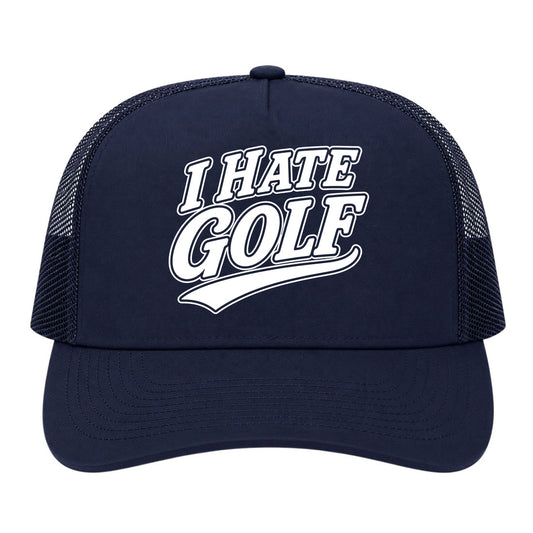 Navy Blue I Hate Golf Trucker Hat