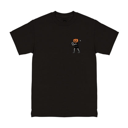 Black Jack-O-Lantern Skeleton Golf Men's T-Shirt