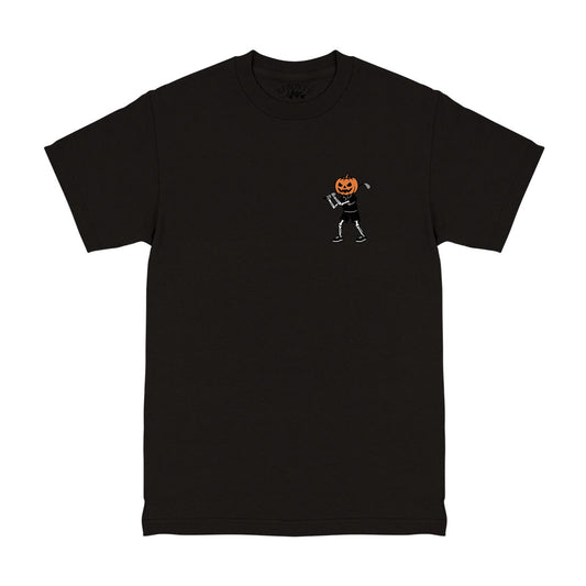 Black Jack-O-Lantern Skeleton Golf Men's T-Shirt