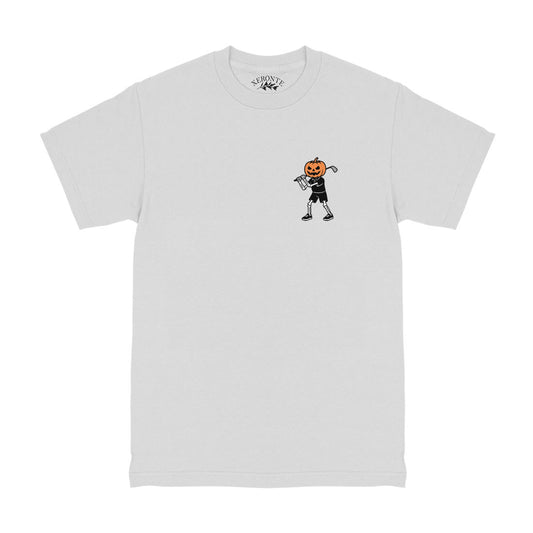 White Jack-O-Lantern Skeleton Golf Men's T-Shirt