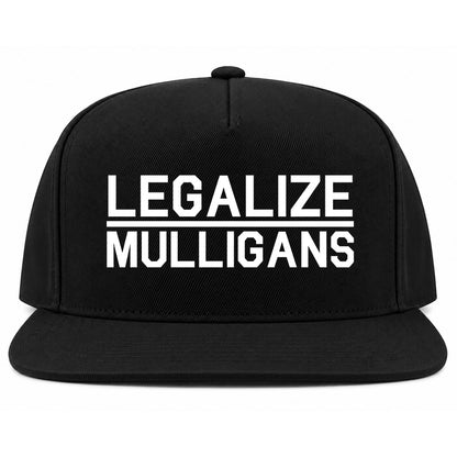 Black Legalize Mulligans Golf Snapback Hat