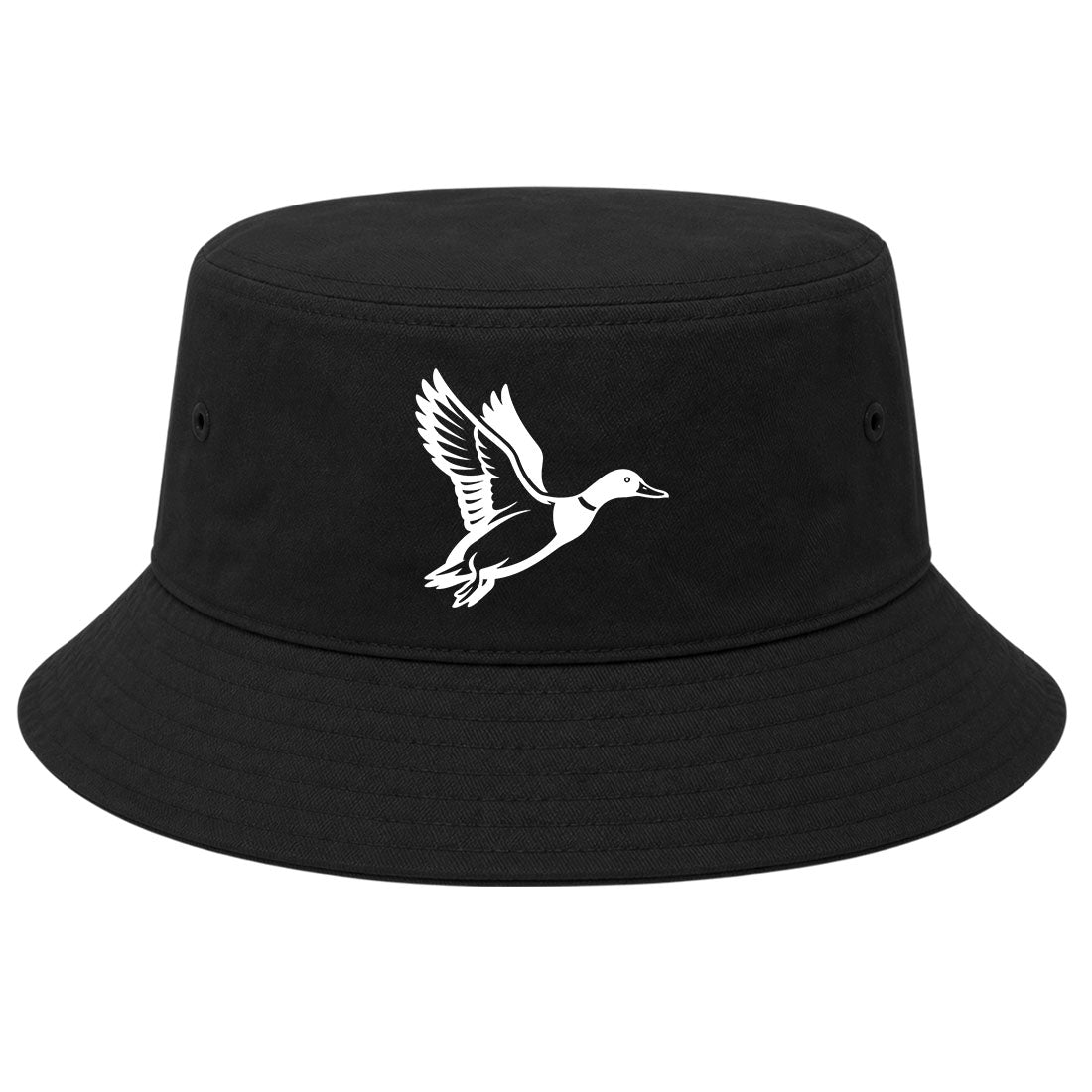 Black Mallard Duck Golf Bucket Hat