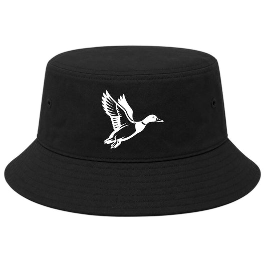 Black Mallard Duck Golf Bucket Hat