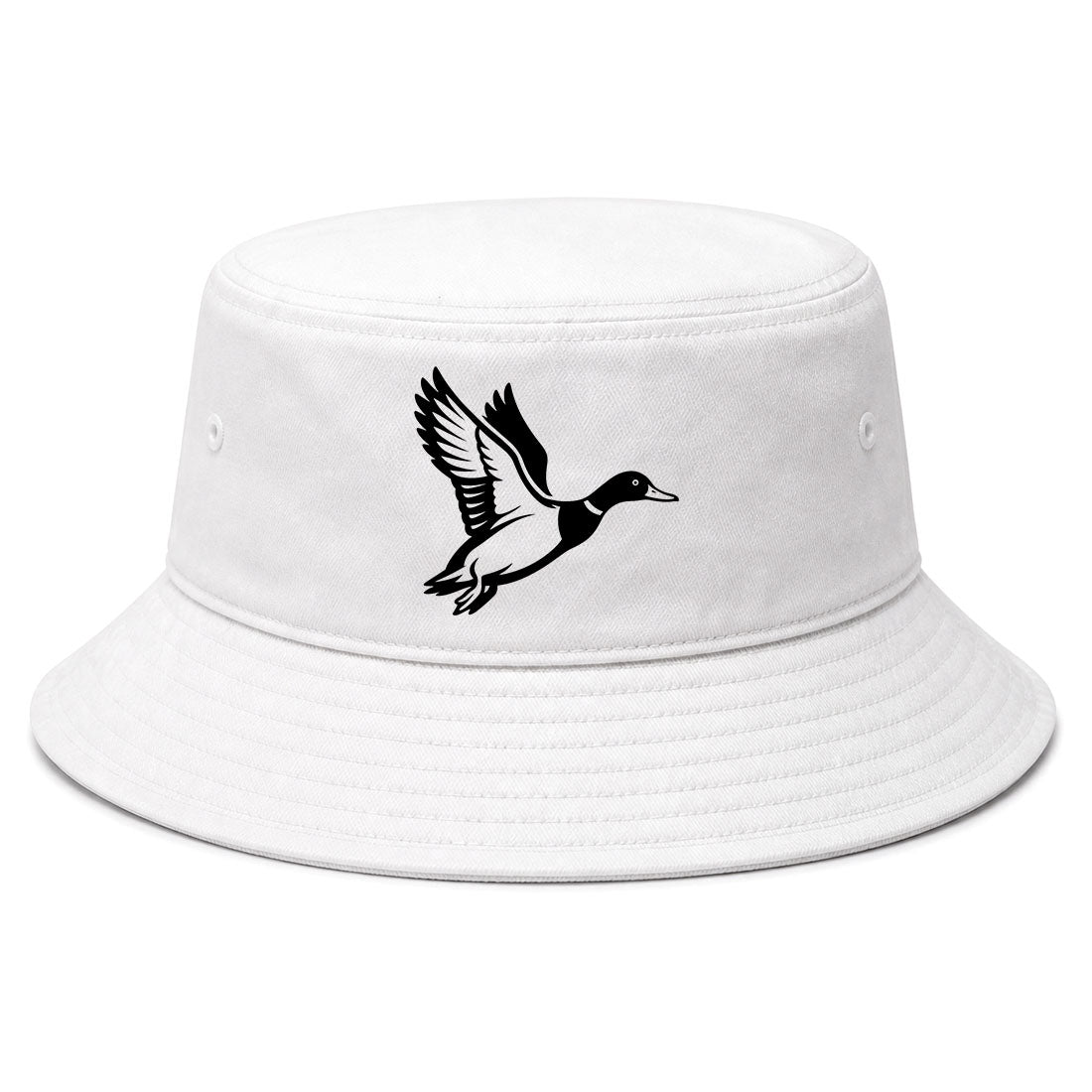 White Mallard Duck Golf Bucket Hat