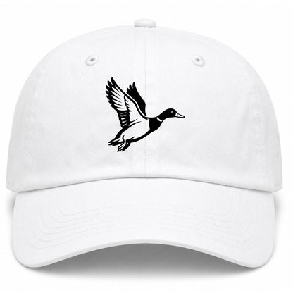 White Mallard Duck Golf Dad Hat