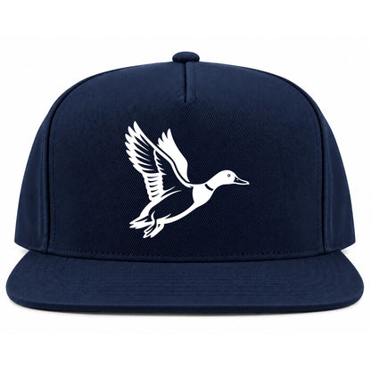 Navy Blue Mallard Duck Golf Snapback Hat