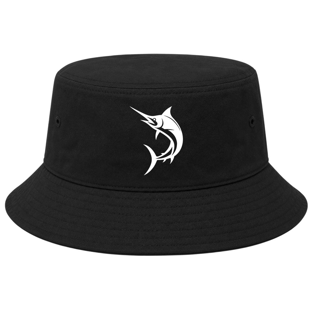 Black Marlin Fish Golf Bucket Hat