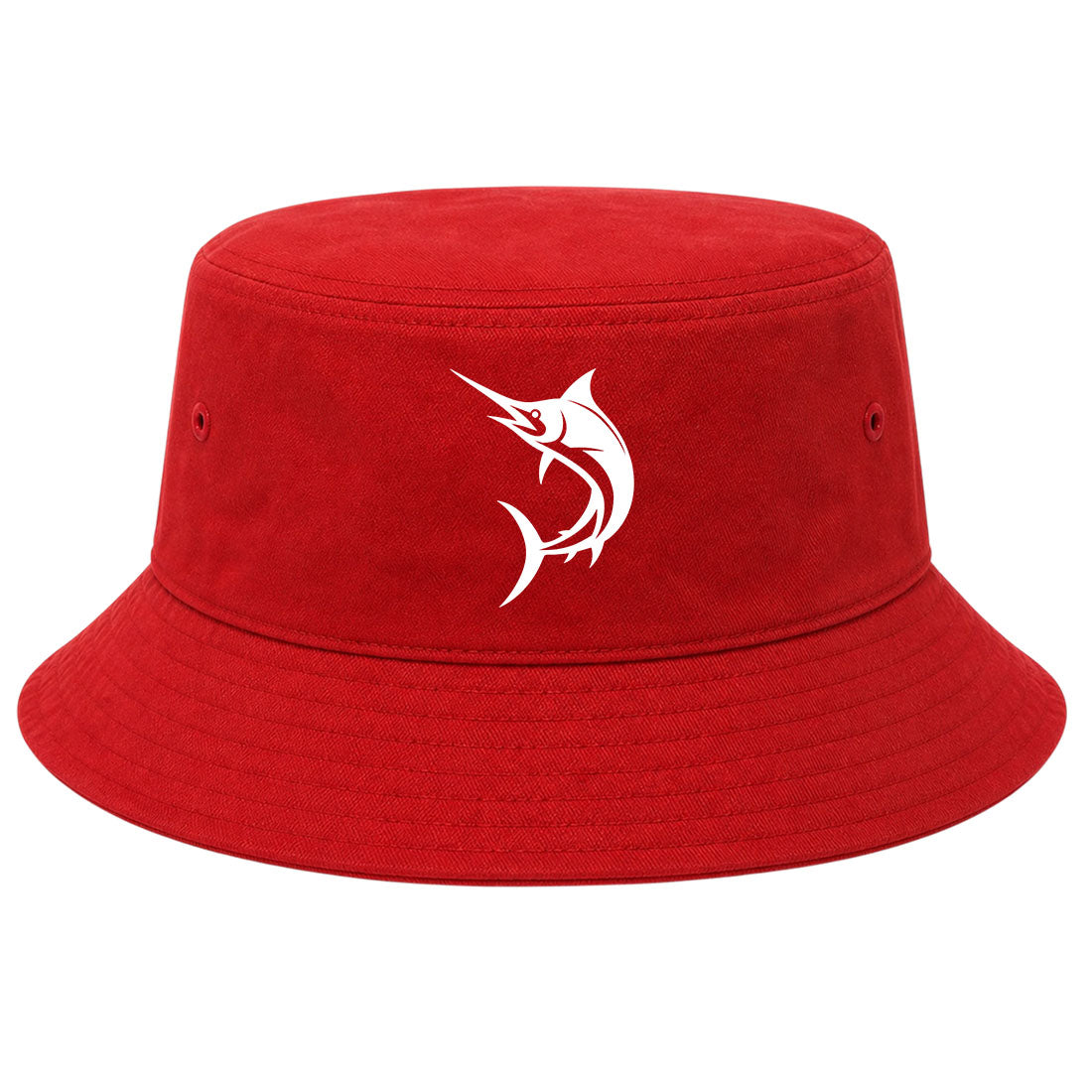 Red Marlin Fish Golf Bucket Hat