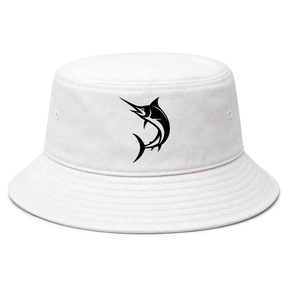White Marlin Fish Golf Bucket Hat