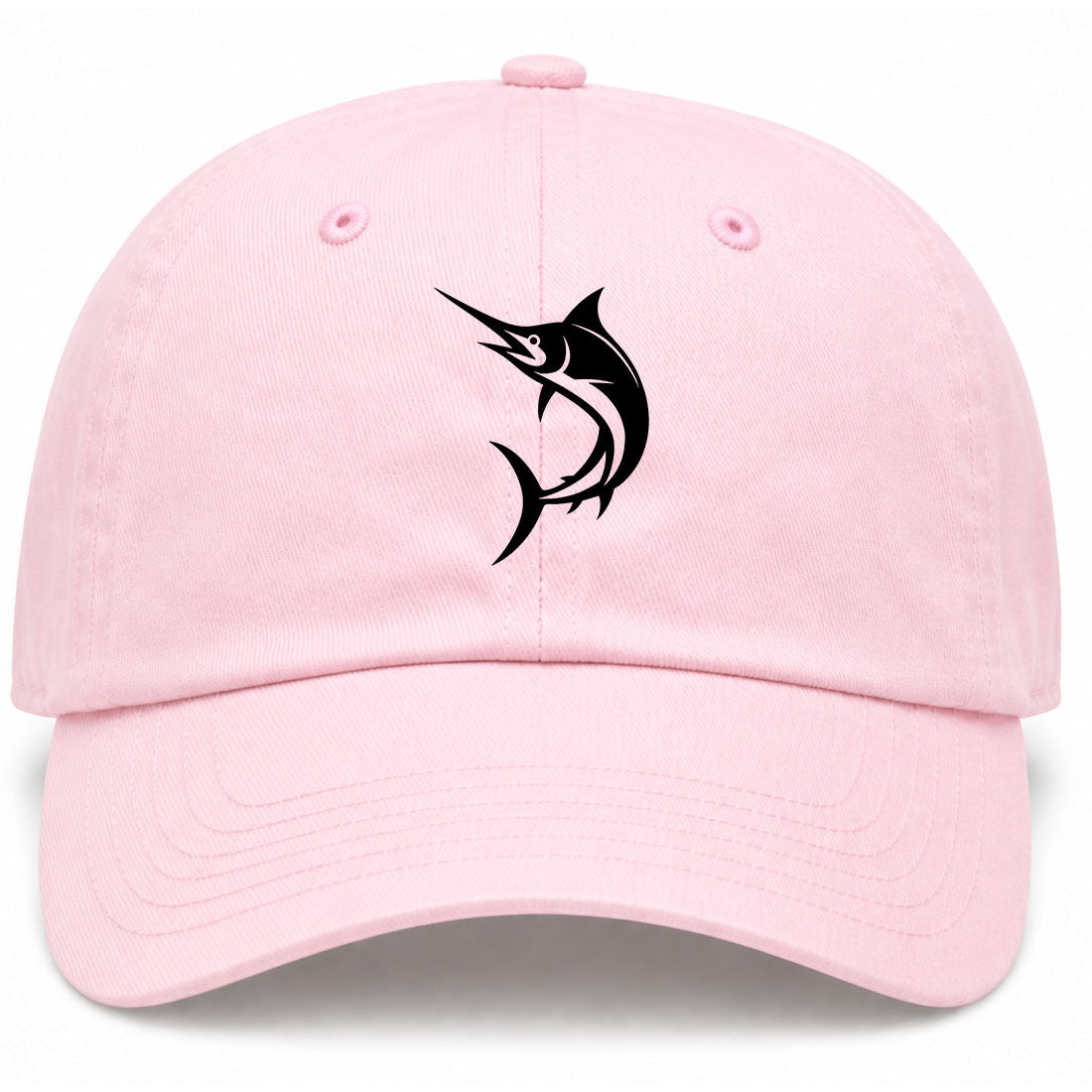 Pink Marlin Fish Golf Dad Hat