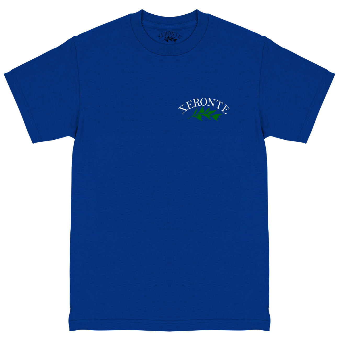 Royal Blue Olive Branch Chest Mens T-Shirt