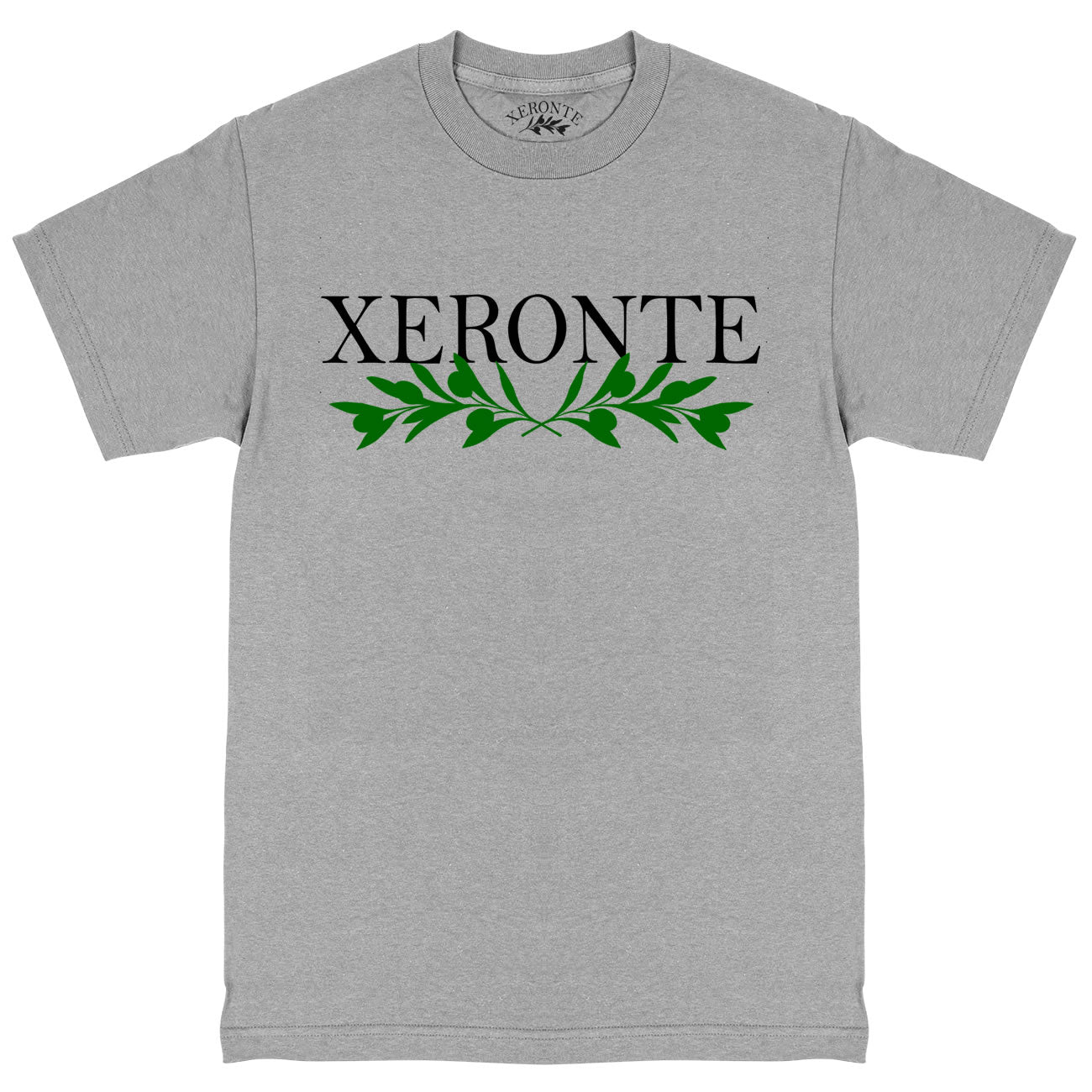 Heather Grey Olive Branches Mens T-Shirt
