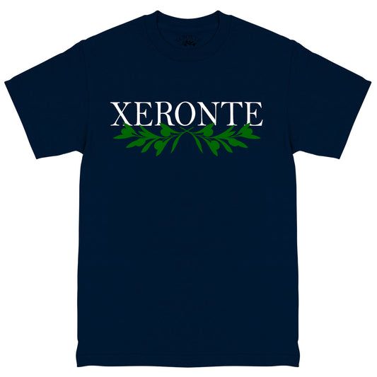 Navy Blue Olive Branches Mens T-Shirt