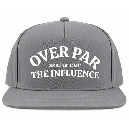 Grey Over Par Under The Influence Golf Snapback Hat