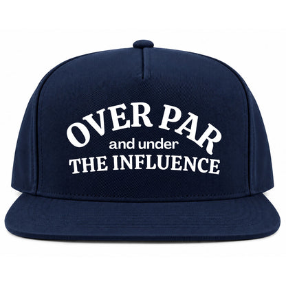 Navy Blue Over Par Under The Influence Golf Snapback Hat