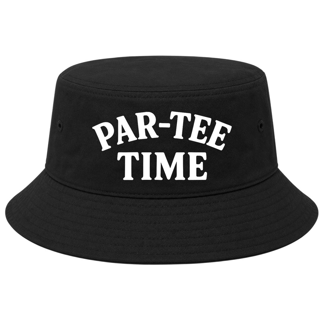 Black Par Tee Time Funny Golf Bucket Hat