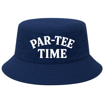 Navy Par Tee Time Funny Golf Bucket Hat
