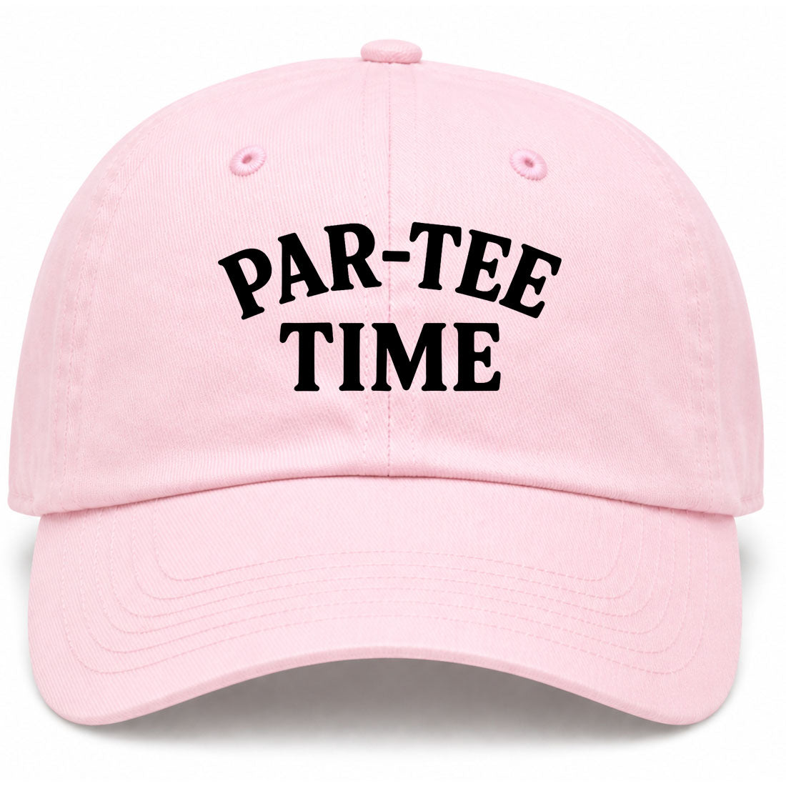 Pink Par Tee Time Funny Golf Dad Hat