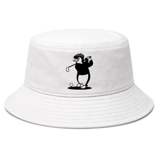 White Penguin Golf Bucket Hat