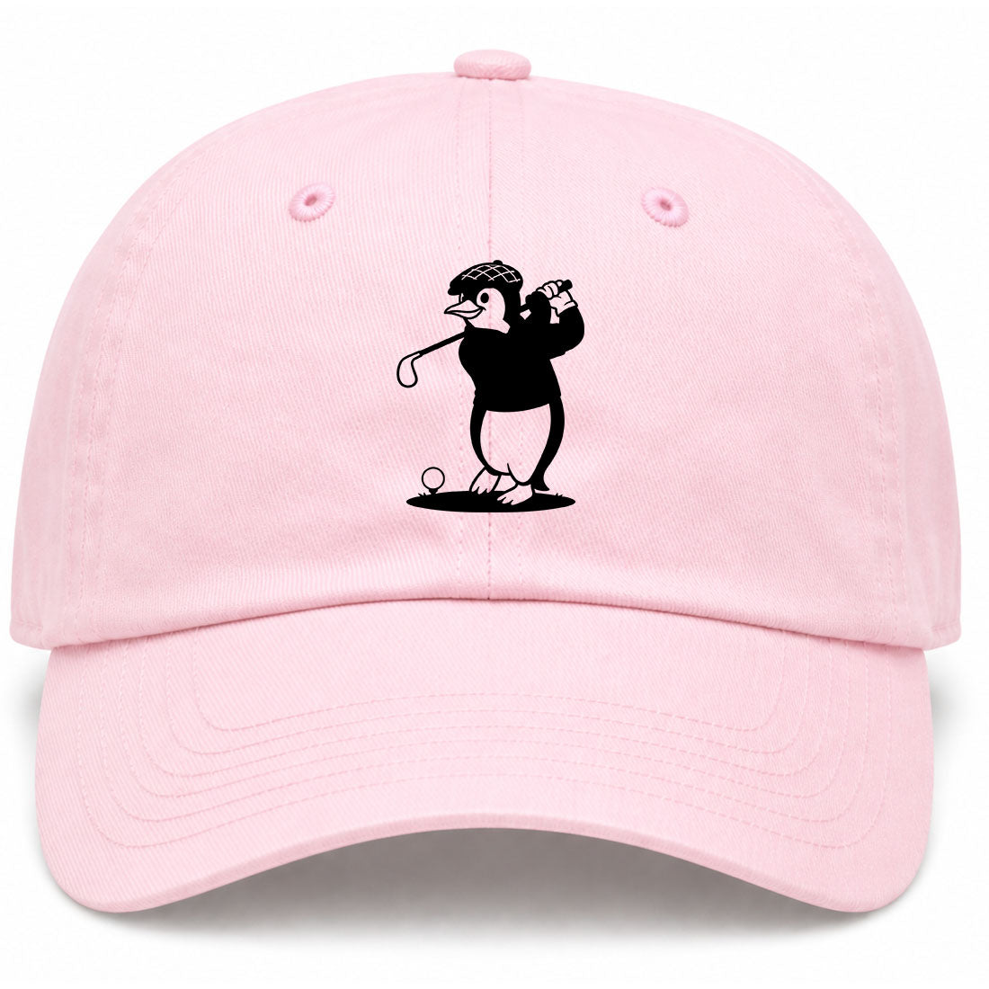 Pink Penguin Golf Dad Hat