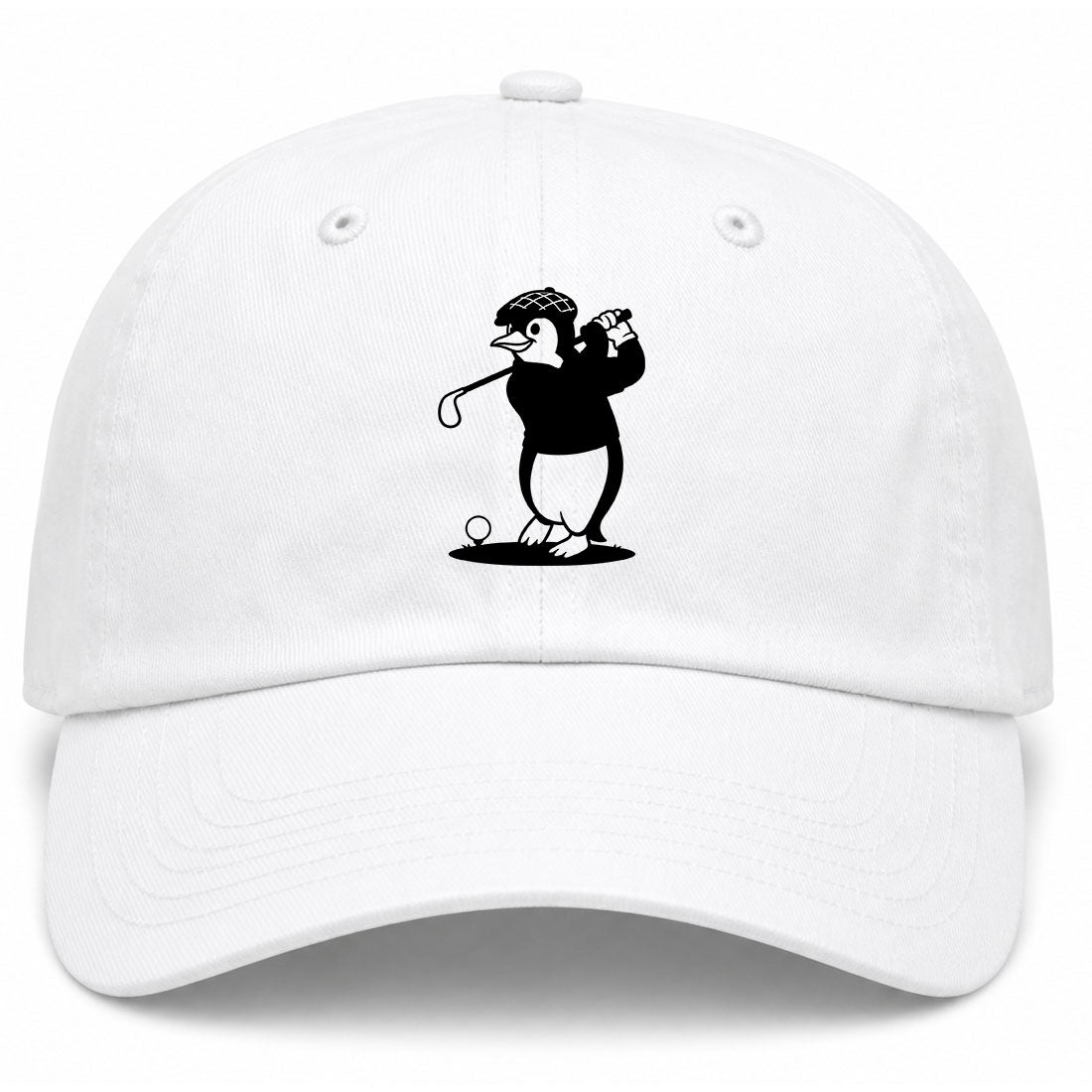 White Penguin Golf Dad Hat