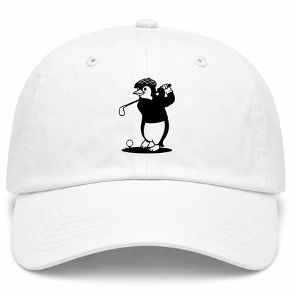 White Penguin Golf Dad Hat