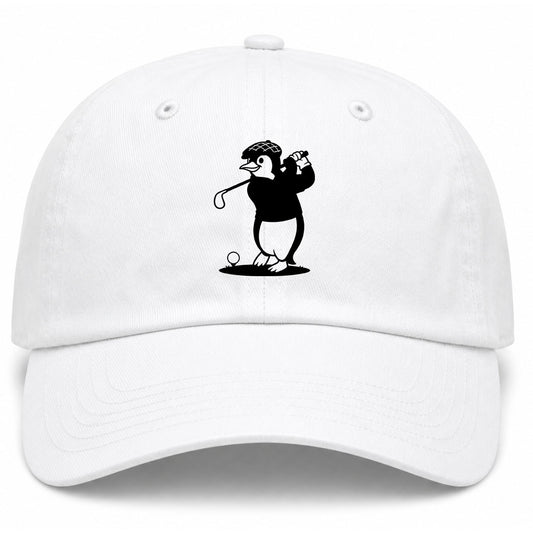 White Penguin Golf Dad Hat