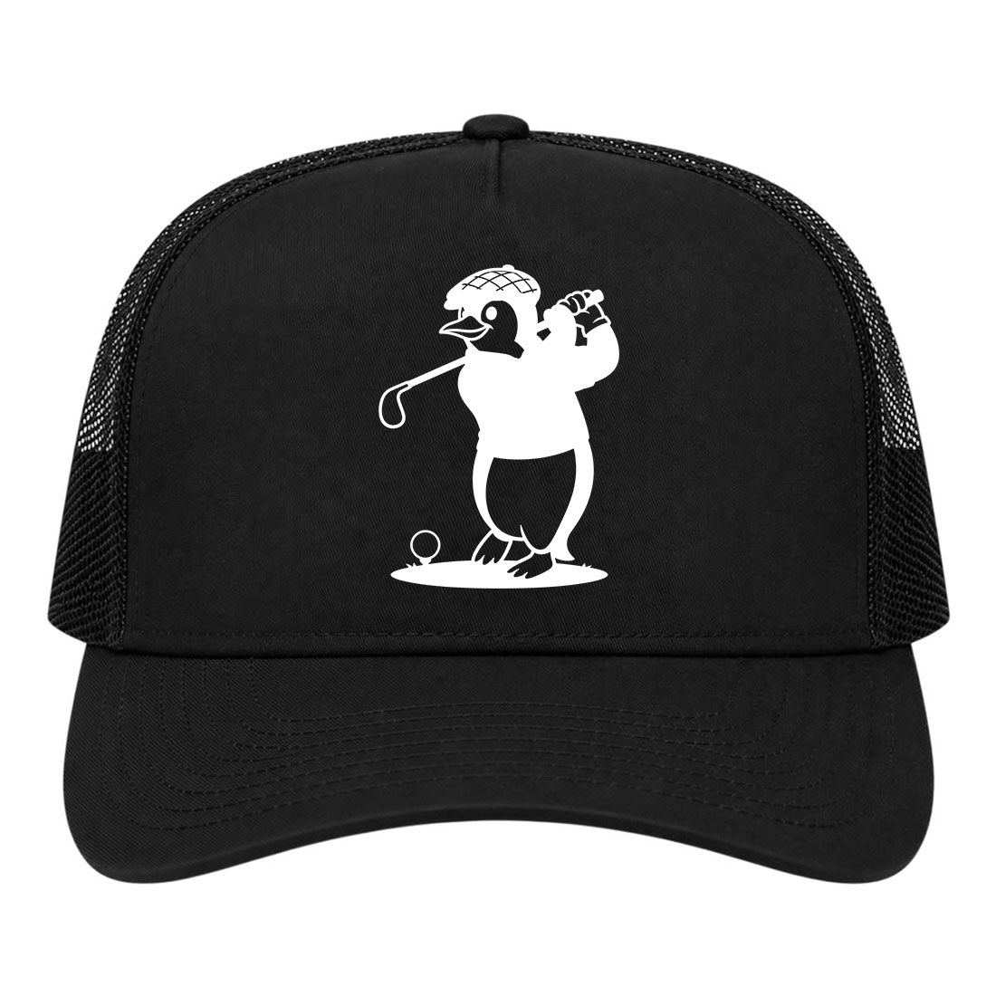 Black Penguin Golf Trucker Hat