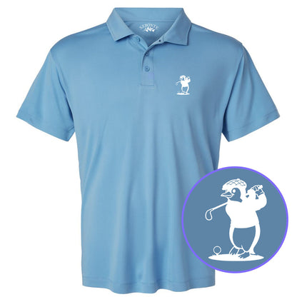 Carolina Blue Penguin Men's Golf Polo Shirt