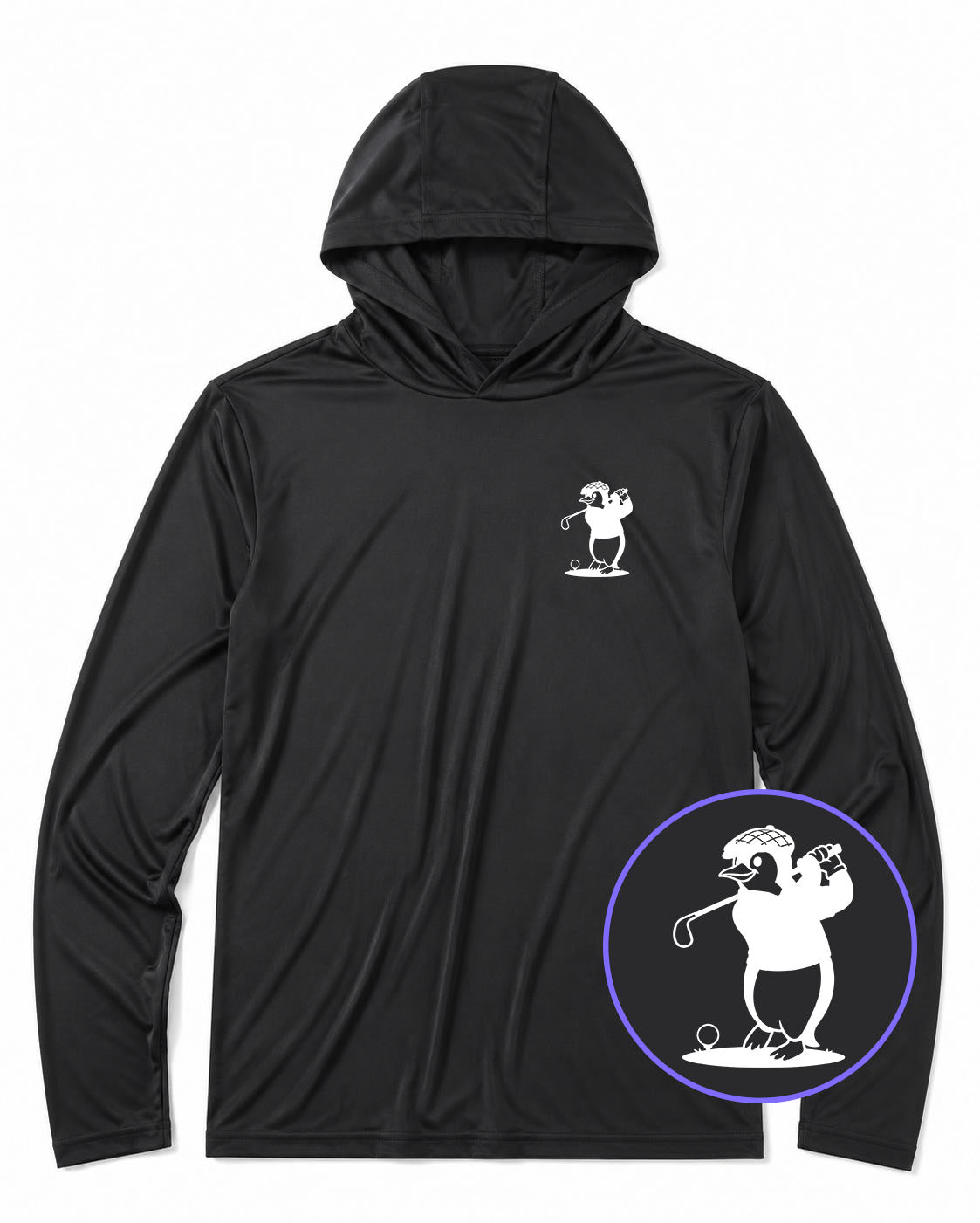 Black Penguin Men's Lightweight Performance Golf Hoodie