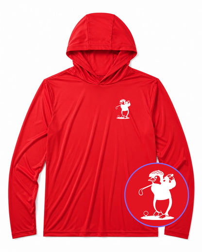 Red Penguin Men's Lightweight Performance Golf Hoodie