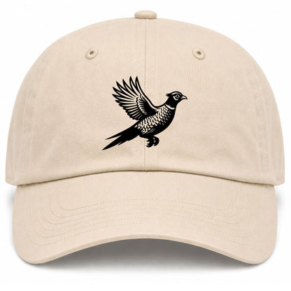 Beige Pheasant Hunting Bird Golf Dad Hat