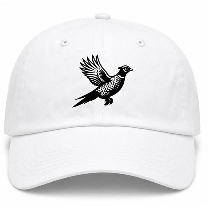 White Pheasant Hunting Bird Golf Dad Hat