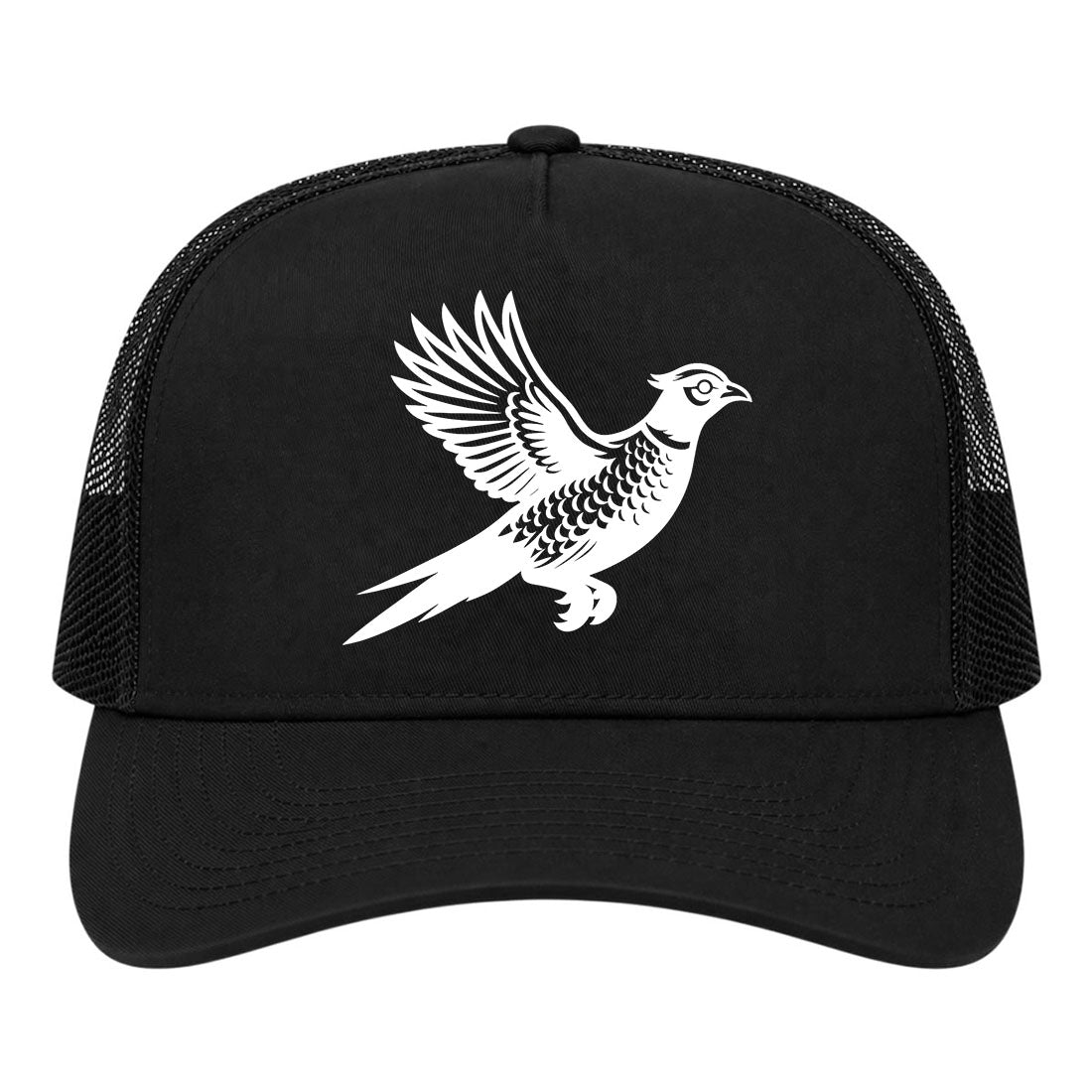 Black Pheasant Hunting Bird Golf Trucker Hat