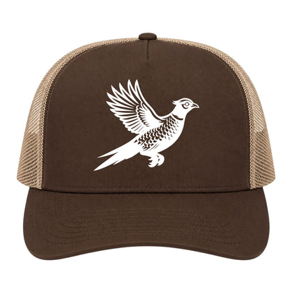 Brown Pheasant Hunting Bird Golf Trucker Hat