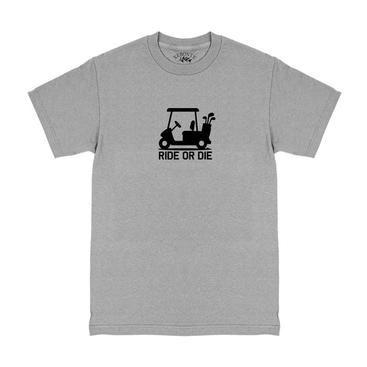 Ride Or Die Golf Cart Men's T-Shirt Grey