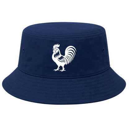 Navy Rooster Farm Animal Golf Bucket Hat