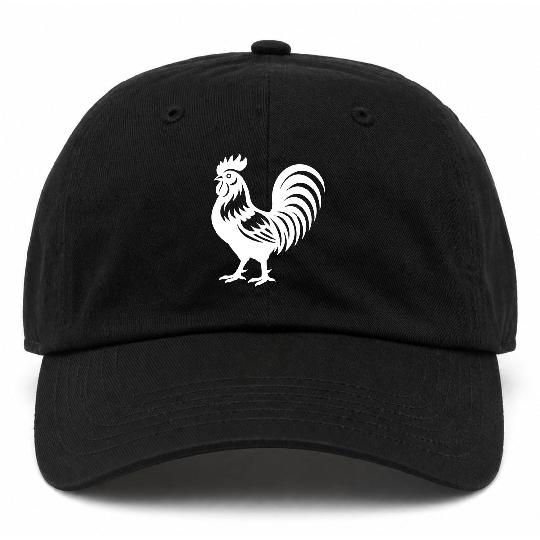 Black Rooster Farm Animal Golf Dad Hat